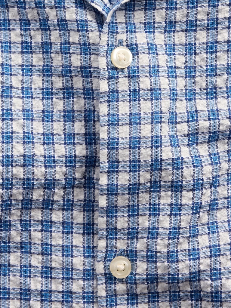Crinkle-Cotton Vacay Shirt in Standard Fit
