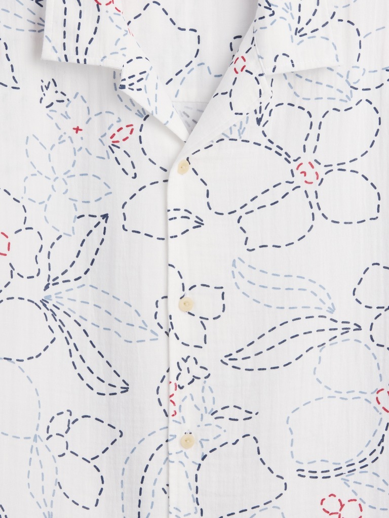 Gauze Vacay Shirt in Boxy Fit