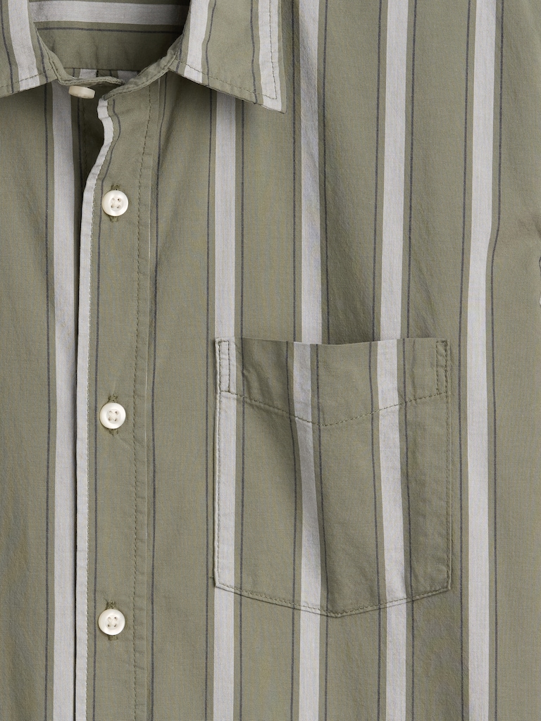 Stretch Poplin Shirt in Standard Fit