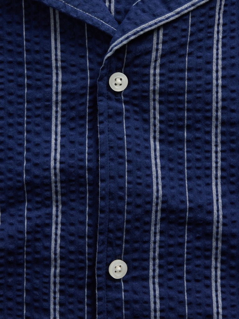 Seersucker Vacay Shirt in Standard Fit