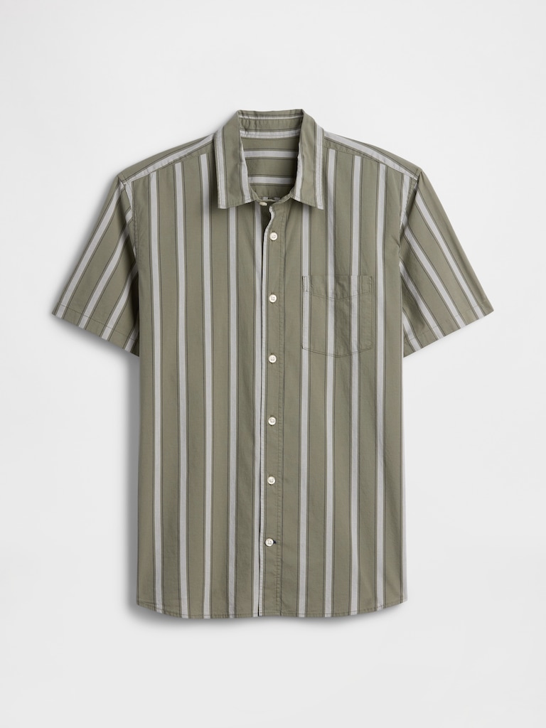 Stretch Poplin Shirt in Standard Fit