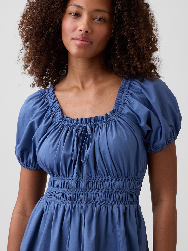 Puff Sleeve Maxi Dress