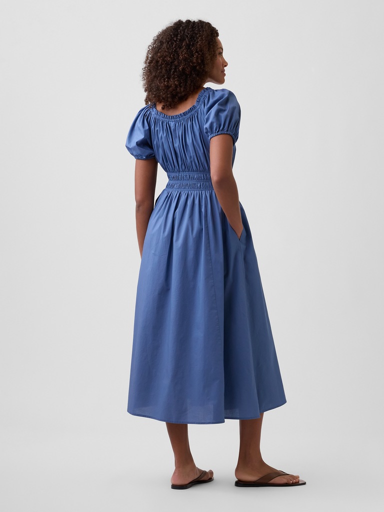 Puff Sleeve Maxi Dress