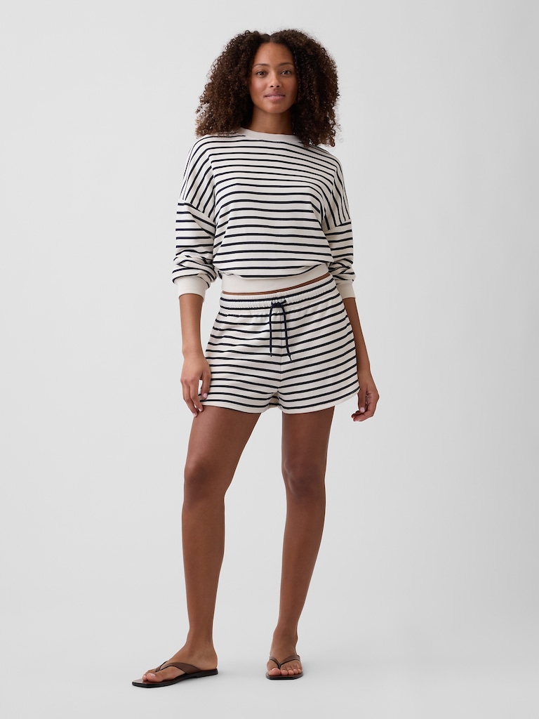 Relaxed French Terry Dolphin Shorts