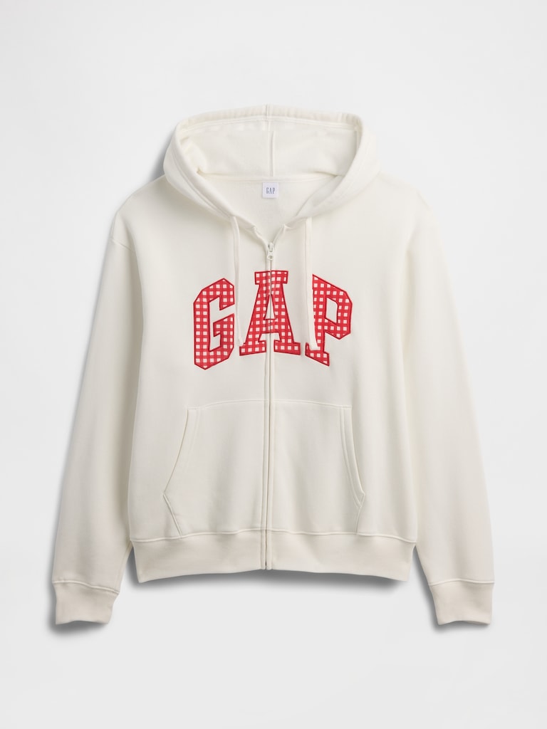 Relaxed Gap Logo Zip Hoodie