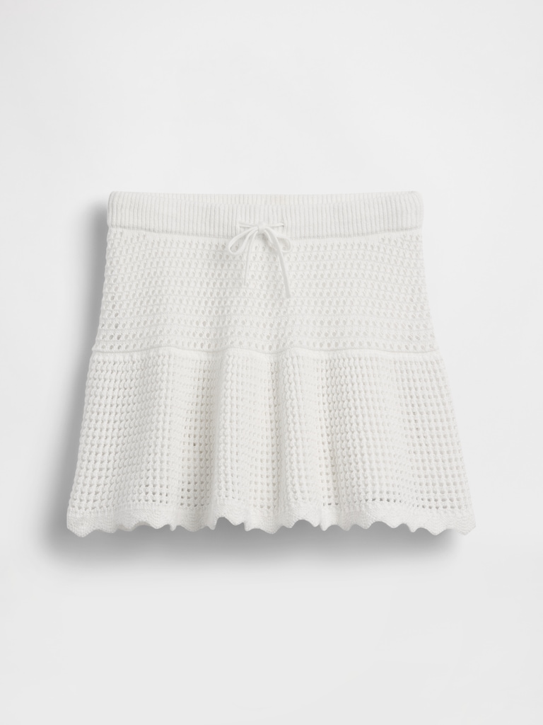 Kids Tiered Crochet Skort