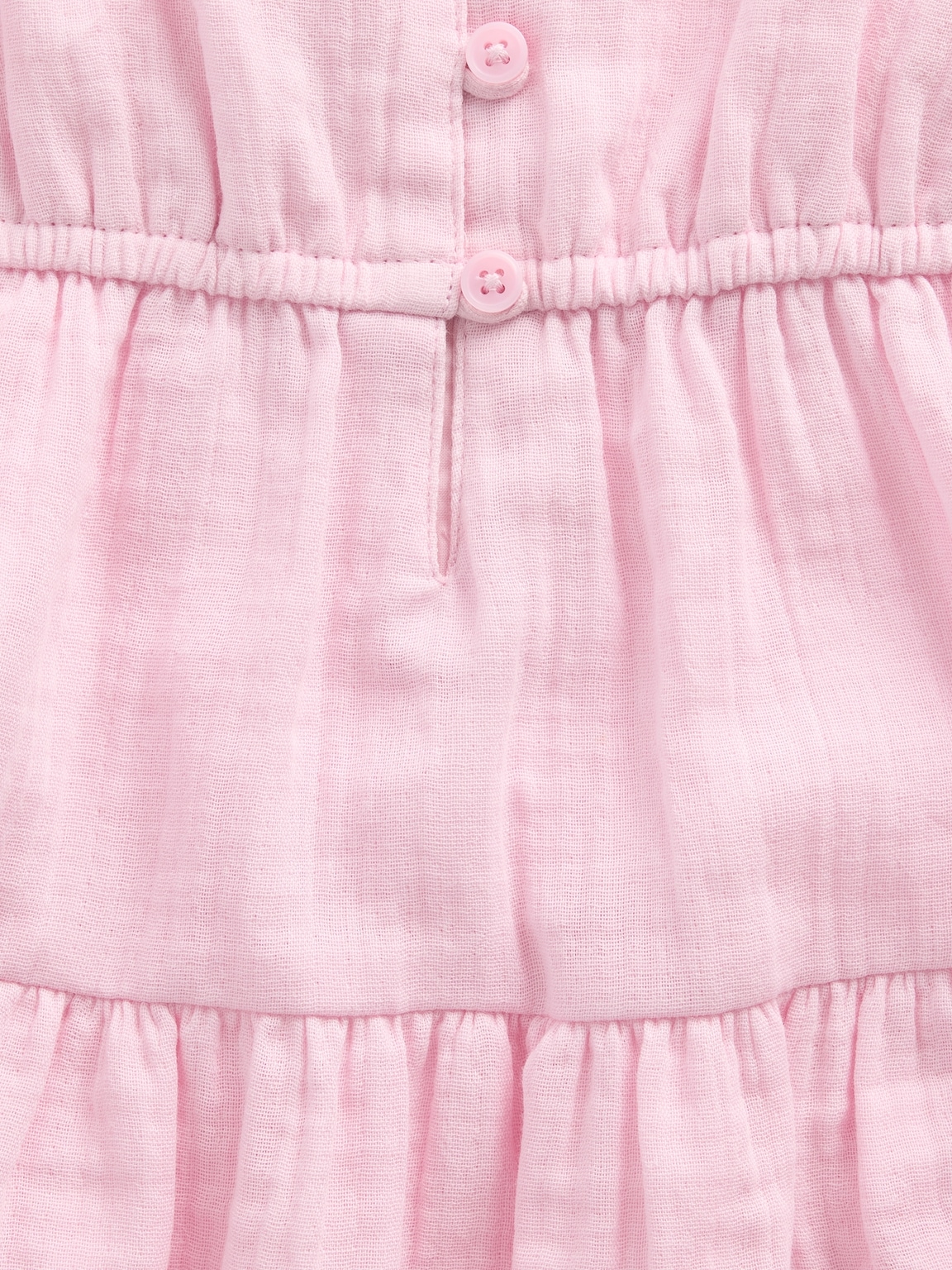 Kids Cotton Gauze Tiered Tank Top