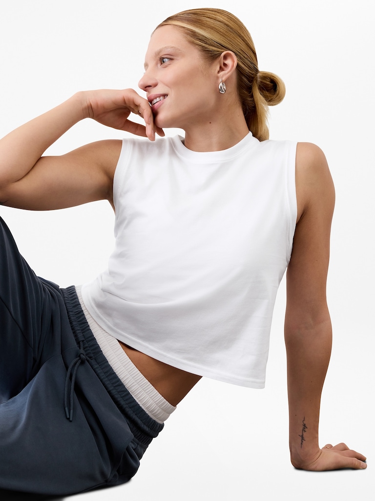 True Cotton Crop Tank