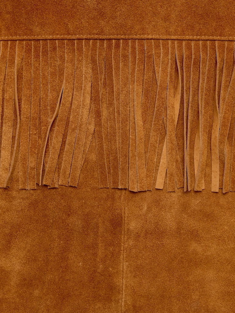 Suede Fringe Jacket