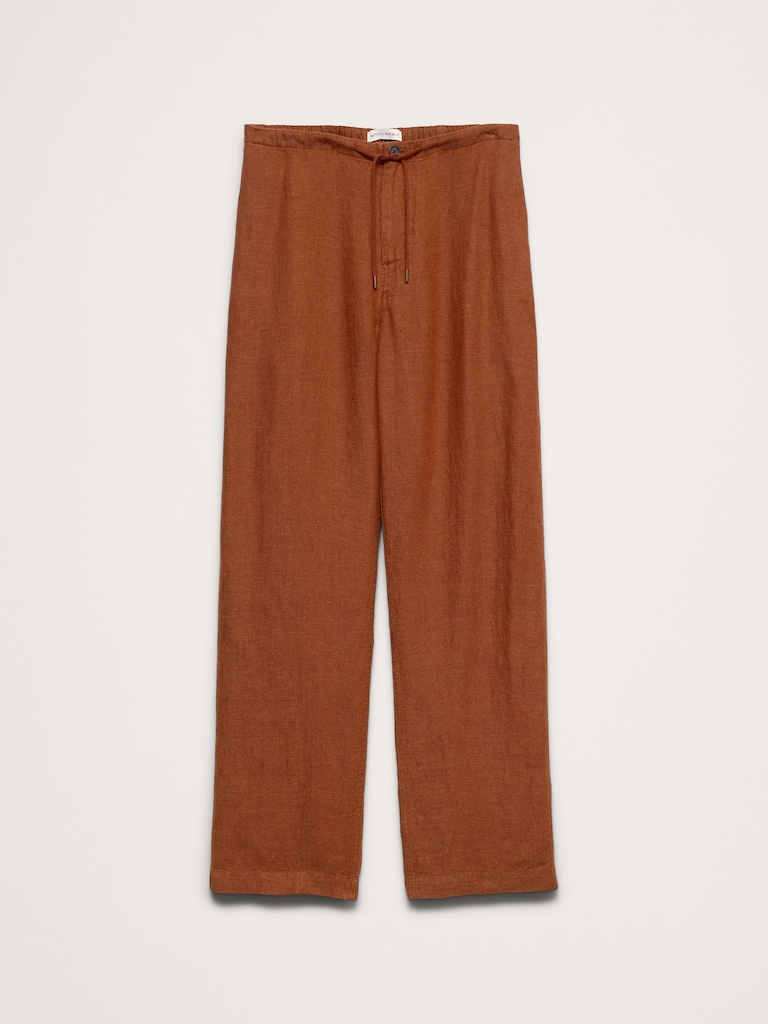 Relaxed Linen Pull-on Beach Pant