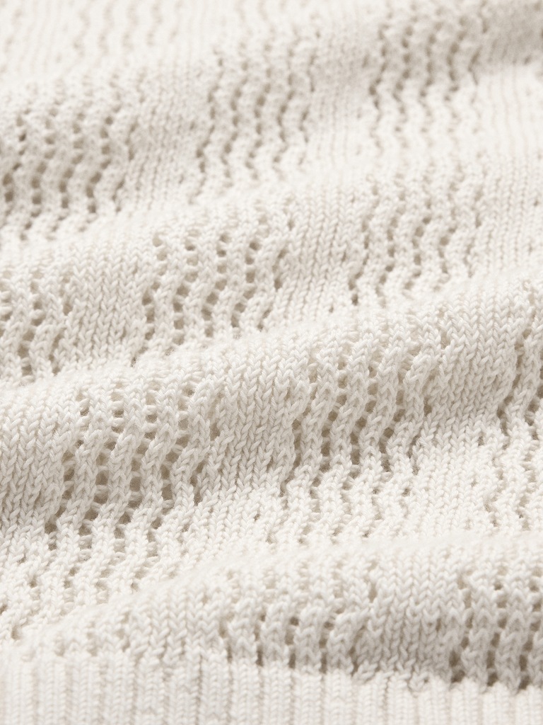 Cotton Zig-Zag Sweater Polo