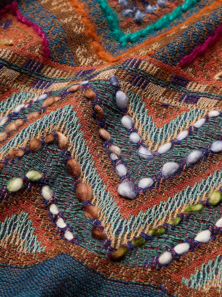 Long Embroidered Scarf by Vismaya