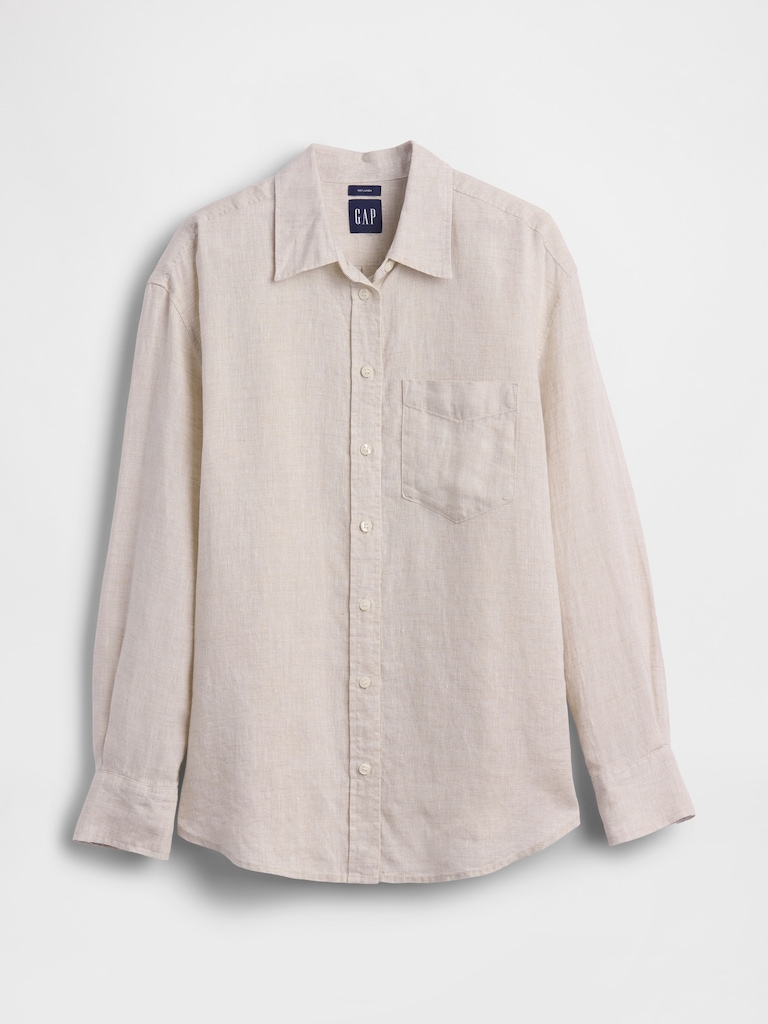 100% Linen Oversized Shirt