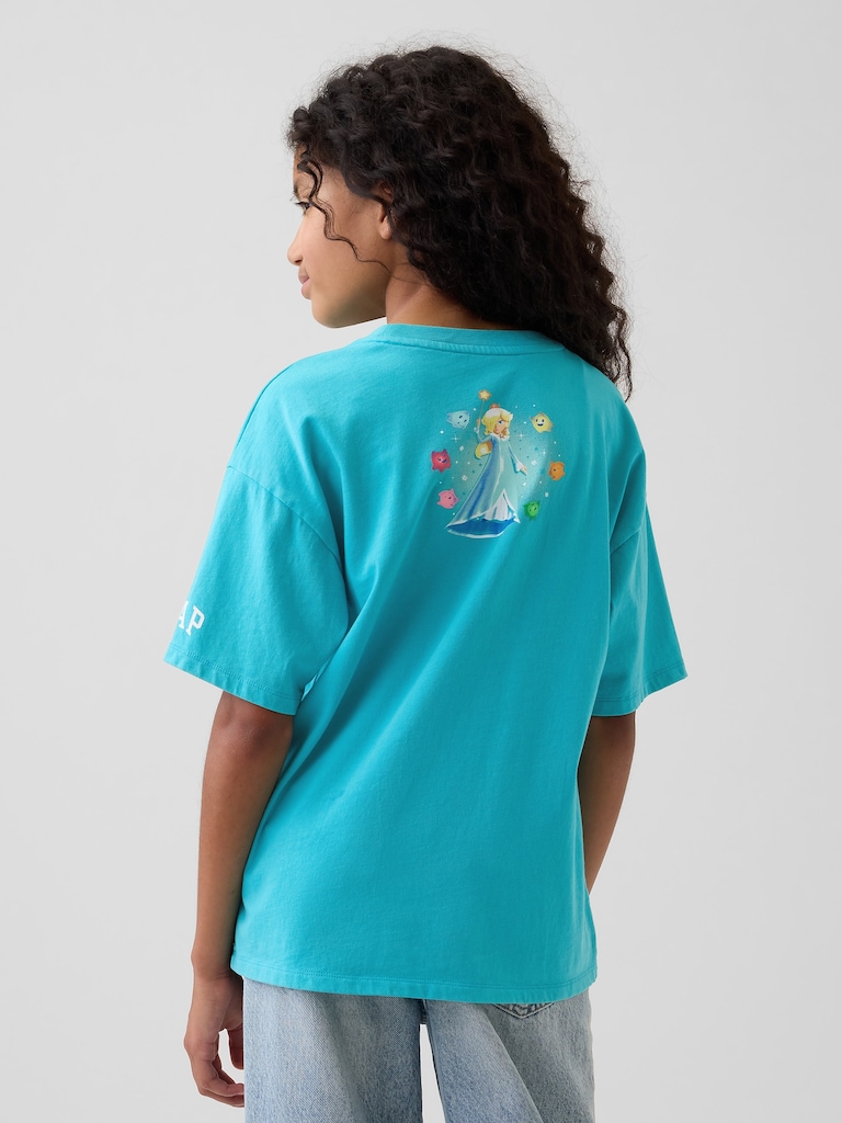 Kids Super Mario Relaxed Graphic T-Shirt