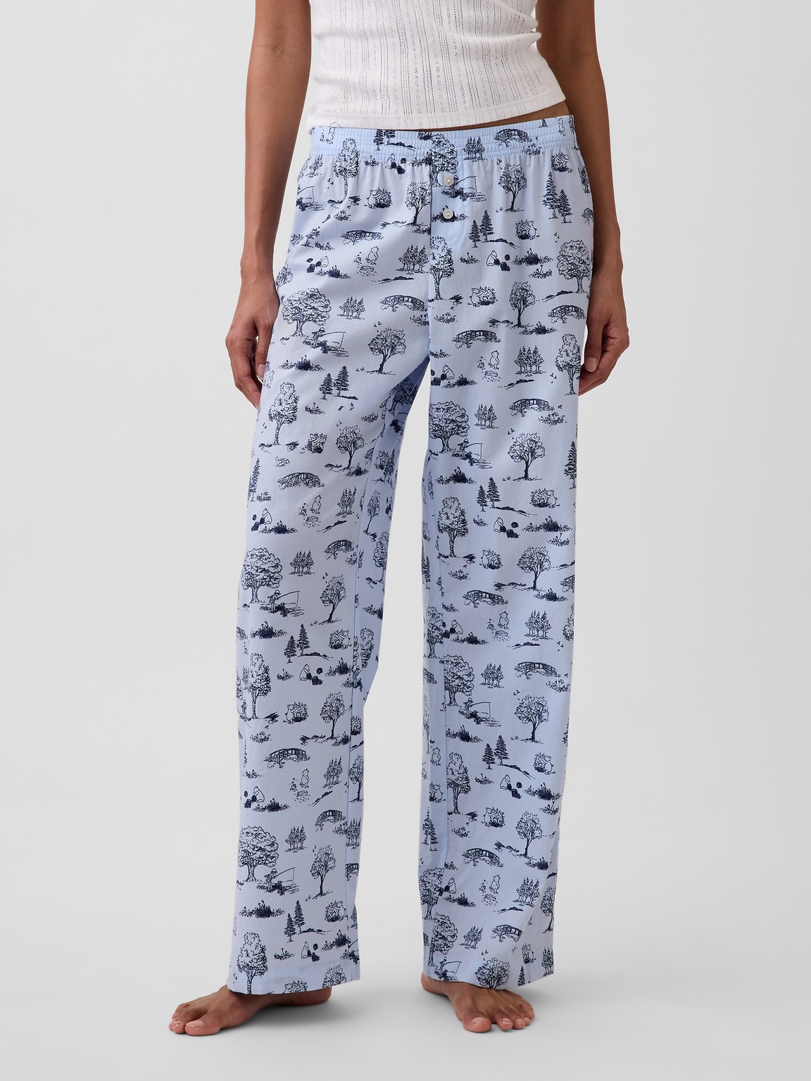 Winnie The Pooh Poplin PJ Pants