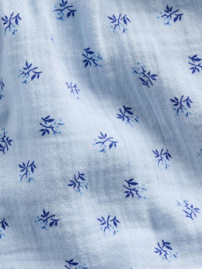 Kids Cotton Gauze Easy Ruffle Shorts