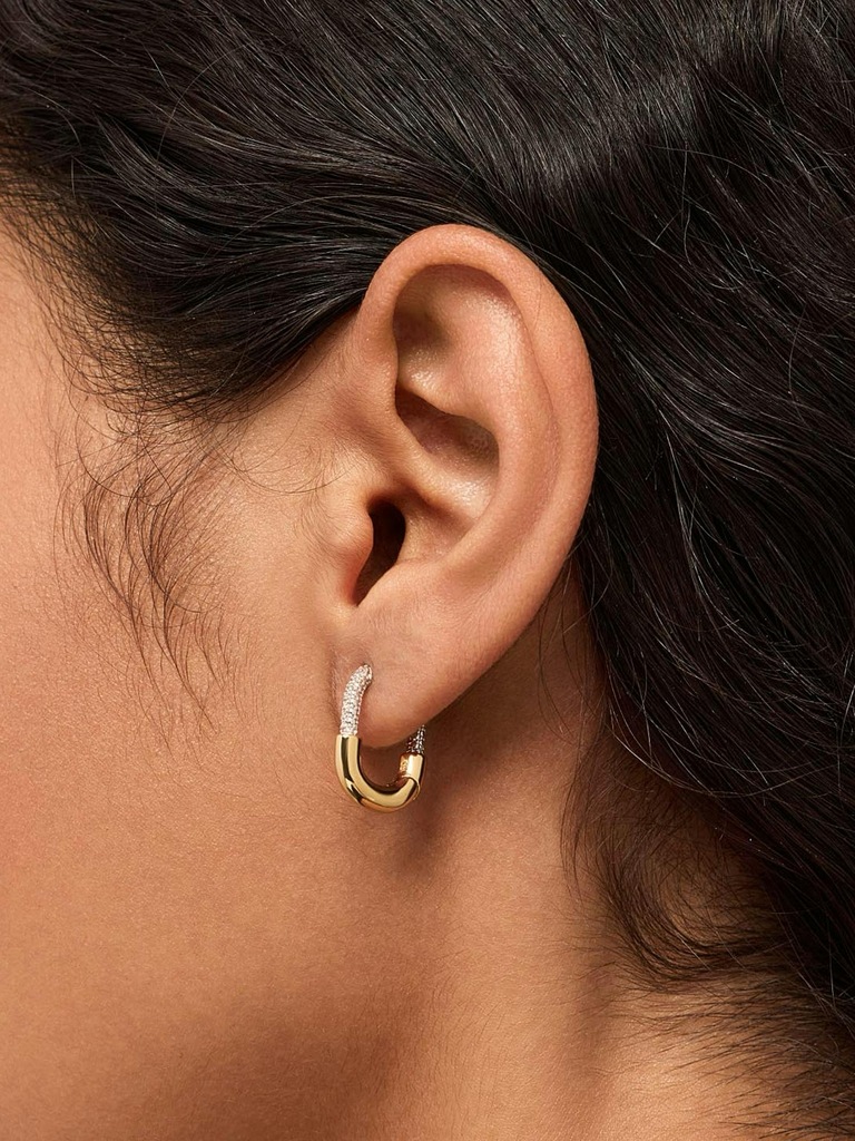 Ana Luisa Brynley Mini Micropave Gold Hoops