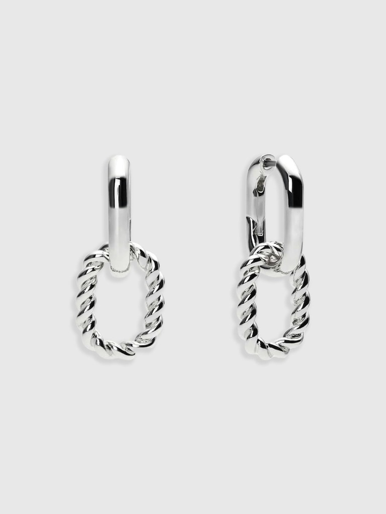 Ana Luisa Ash Silver Double Hoop Earrings