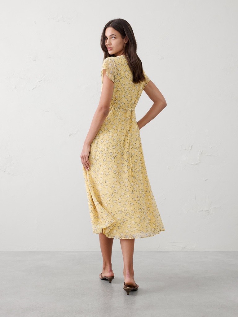 Gathered Empire Midi Dress