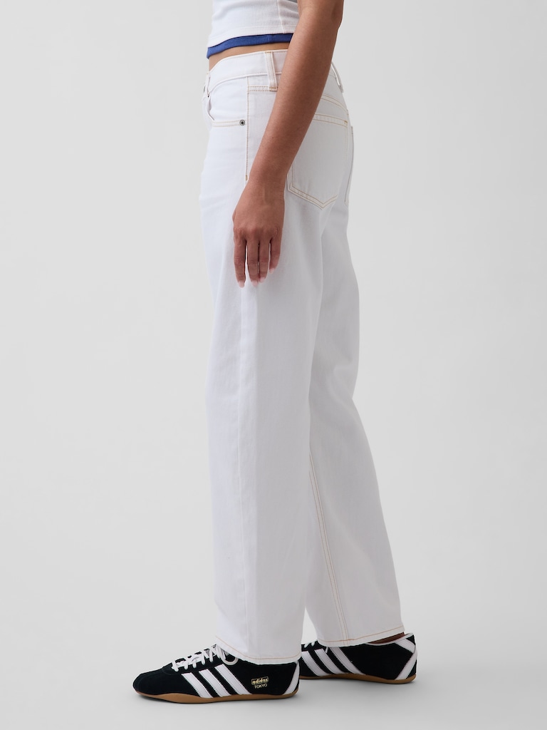 Low Rise Barrel Jeans