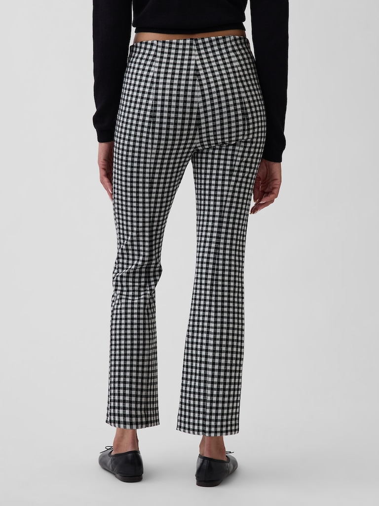 High Rise Double Knit Crop Kick Pants