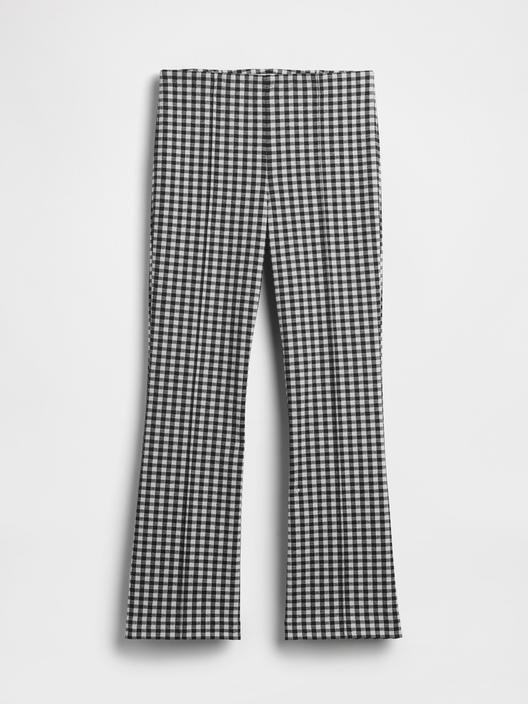 High Rise Double Knit Crop Kick Pants
