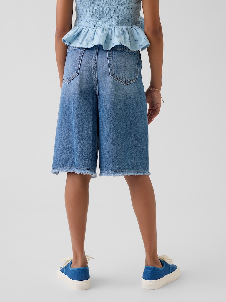Kids Low Rise UltraSoft Easy Longline Denim Shorts