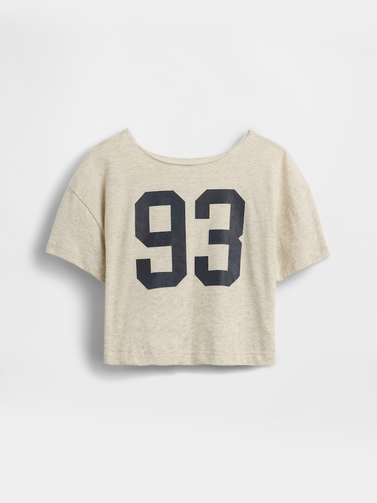 Kids Oversized Wide-Neck T-Shirt
