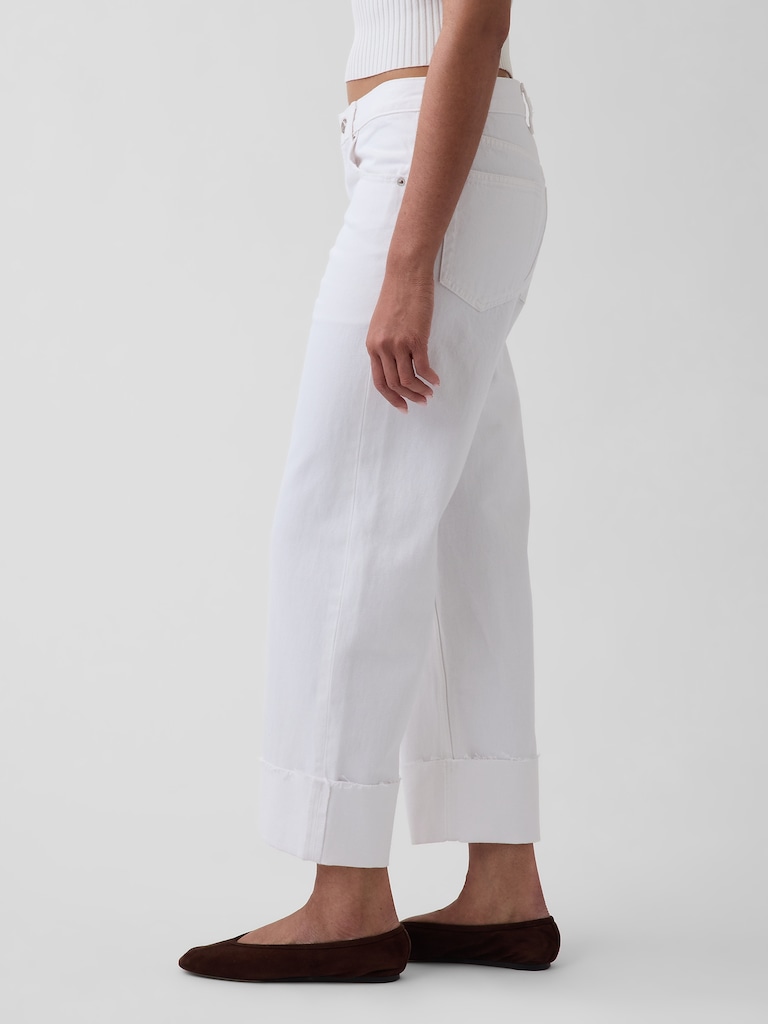 Low Slung Relaxed Crop Jeans