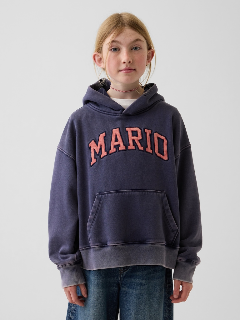 Kids Super Mario VintageSoft Relaxed Hoodie