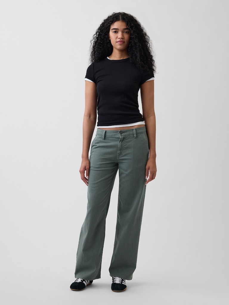 Low Rise '90s Loose Khakis