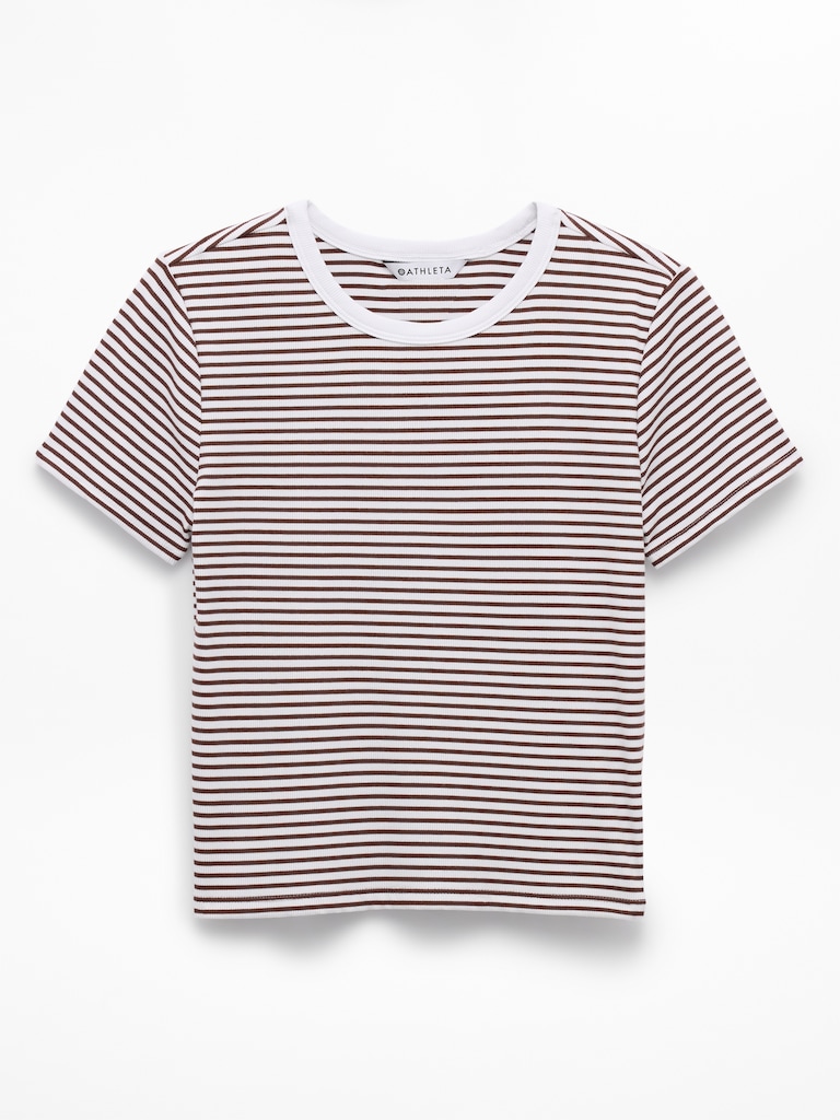 Signature Rib Crop Tee