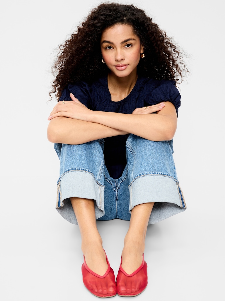 Mesh Ballet Flats for Women