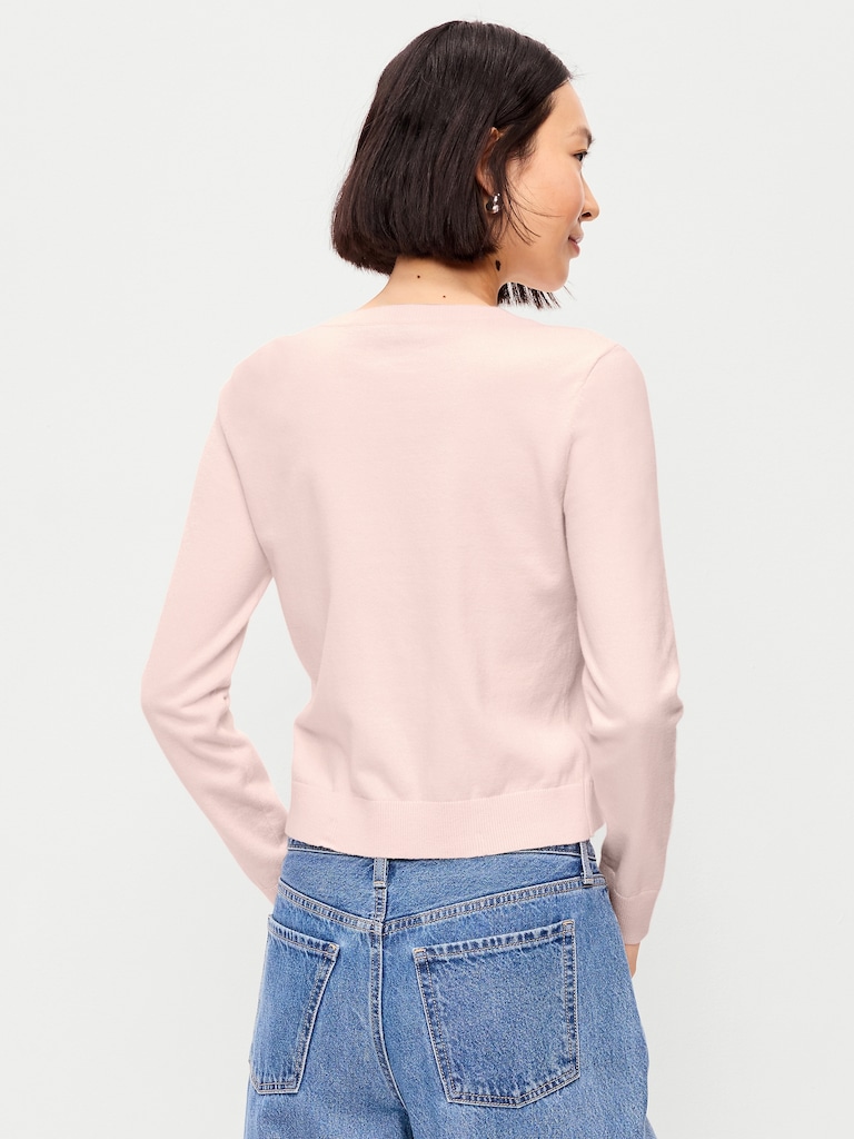 SoSoft Lite Cropped Crew-Neck Cardigan