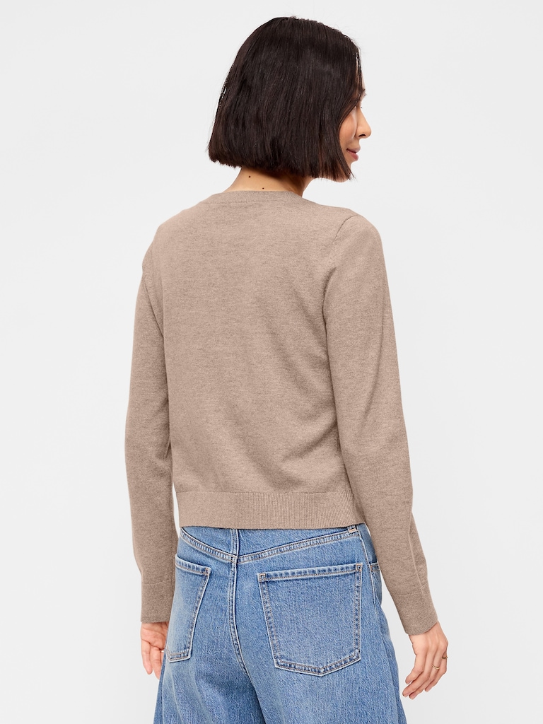 SoSoft Lite Cropped Crew-Neck Cardigan