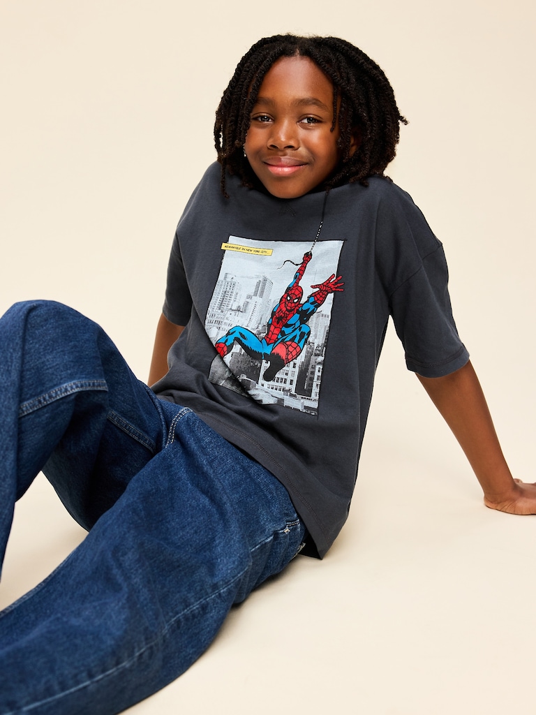 Old Navy x Marvel Spider-Man Oversized Graphic T-Shirt for Boys
