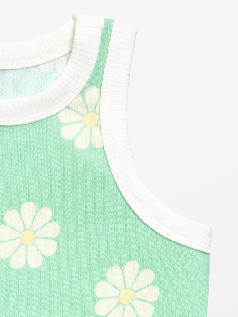 Fitted Ribbed Tank Top for Girls