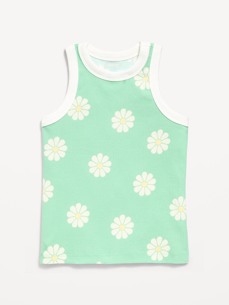 Fitted Ribbed Tank Top for Girls