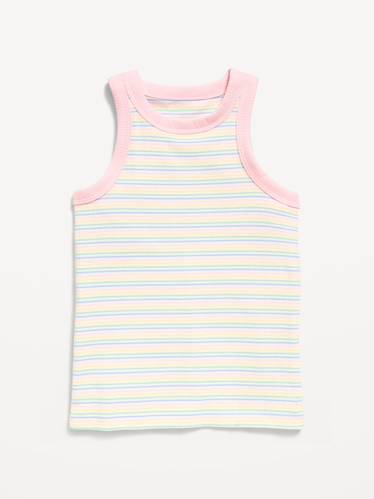 Fitted Ribbed Tank Top for Girls