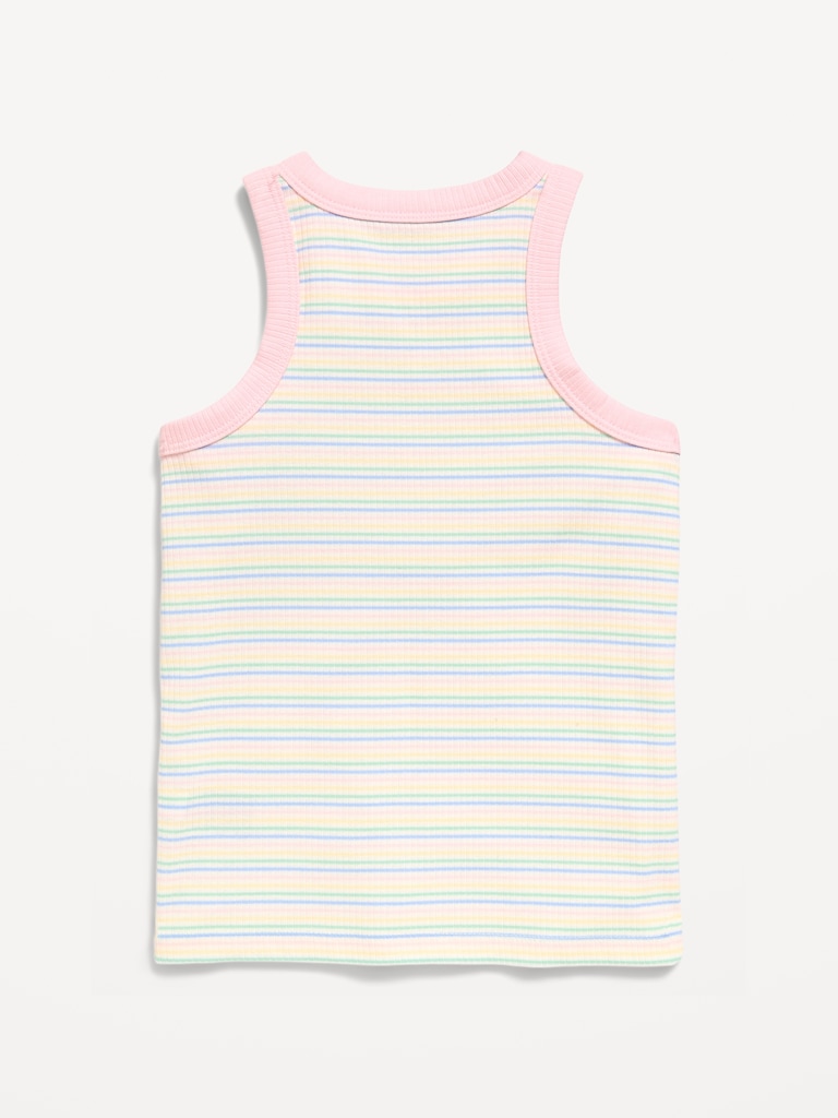 Fitted Ribbed Tank Top for Girls