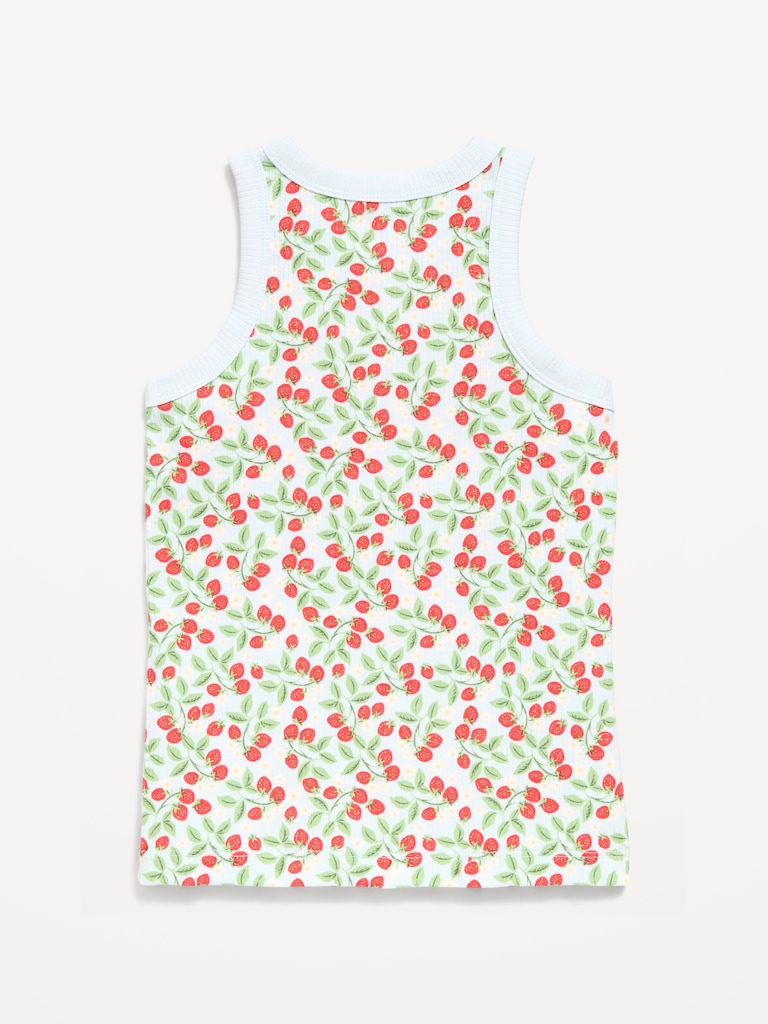 Fitted Ribbed Tank Top for Girls