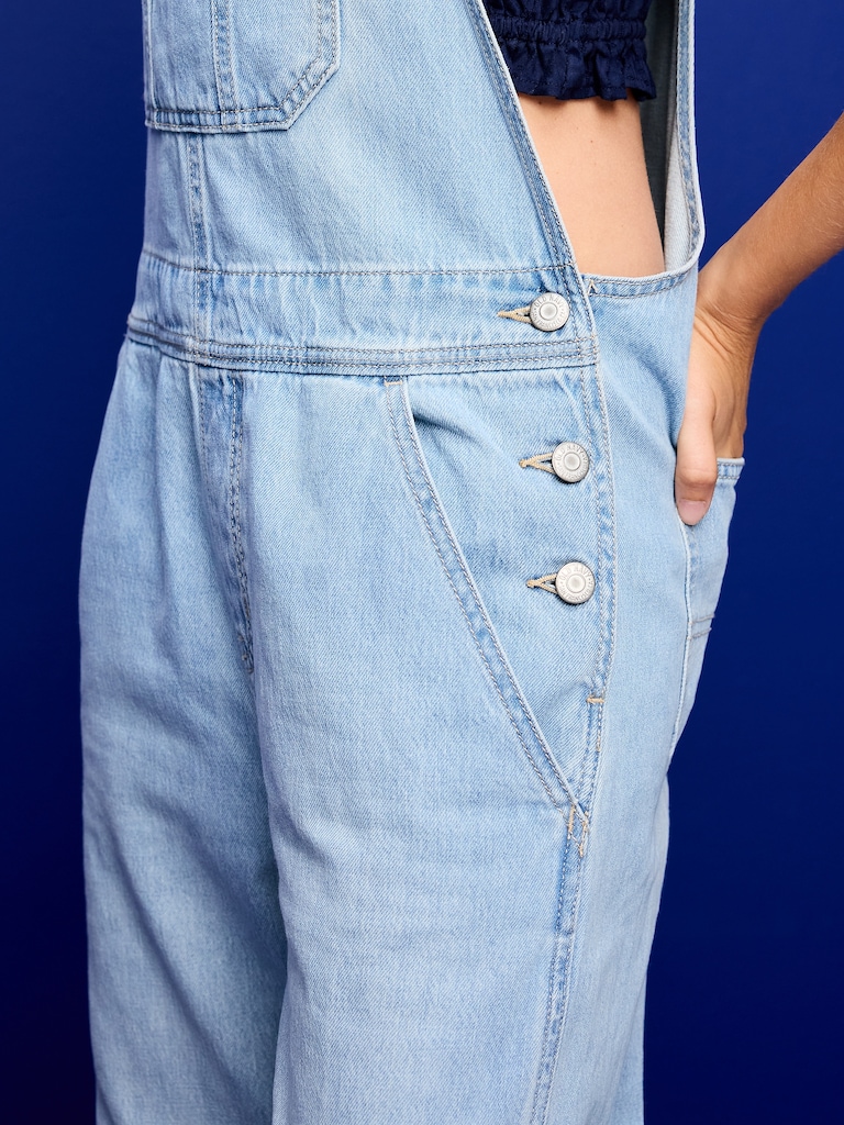 Baggy Wide-Leg Overalls