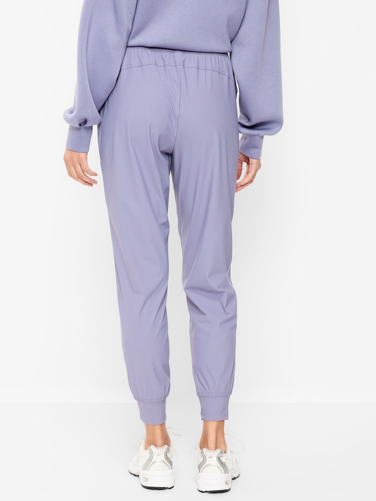 High-Waisted Side-Striped SleekTech Jogger