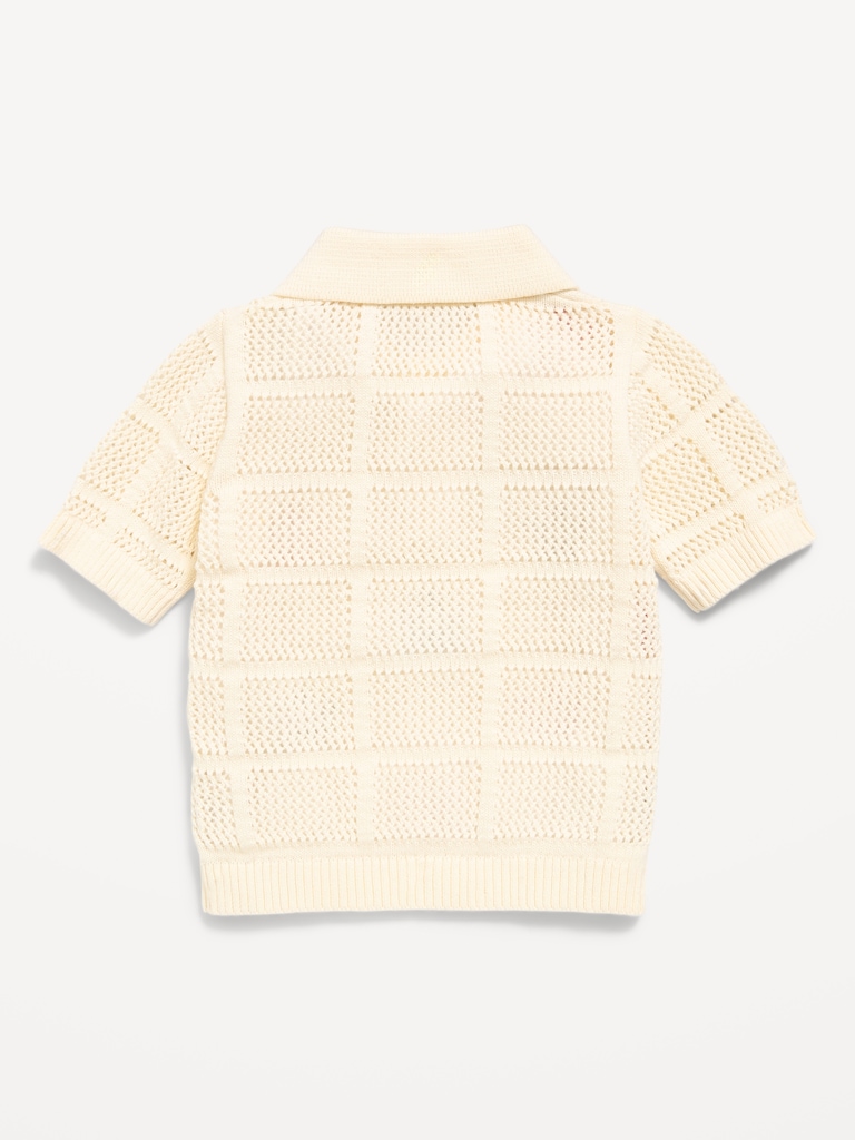 Short-Sleeve Sweater-Knit Polo for Baby