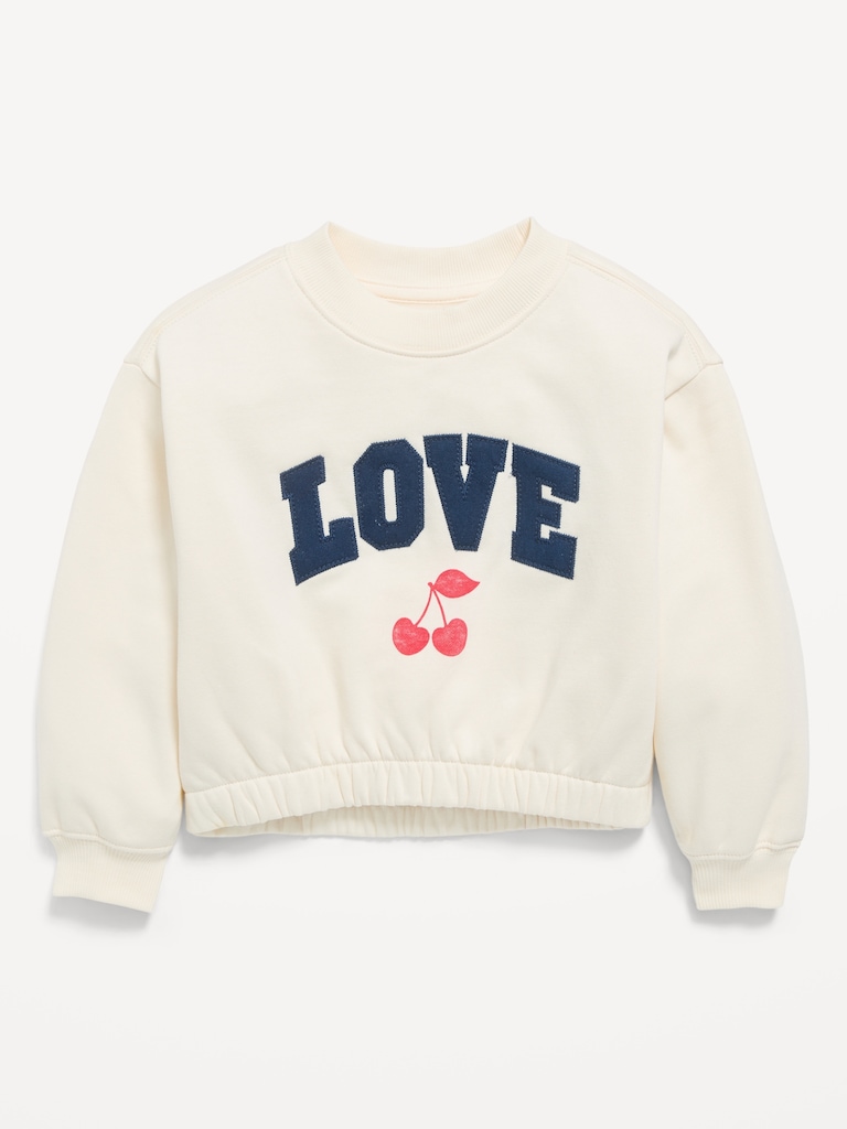 Long-Sleeve Graphic Sweatshirt for Toddler Girls