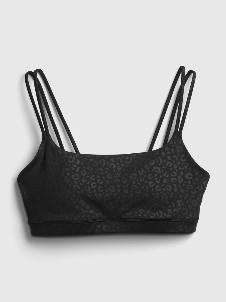 GapFit Blackout Double-Strap Sports Bra