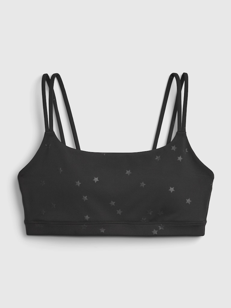 GapFit Blackout Double-Strap Sports Bra