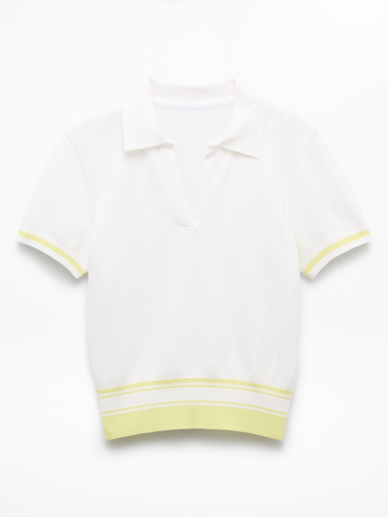 Seamless Polo Tee Sweater