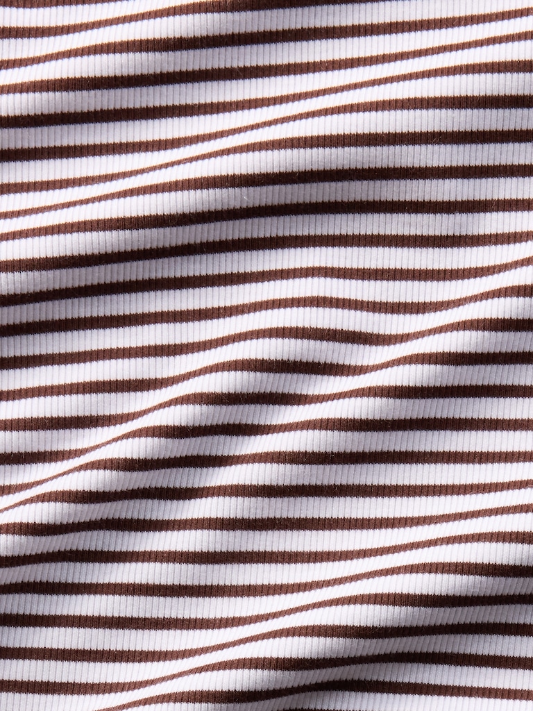 Signature Rib Crop Tee