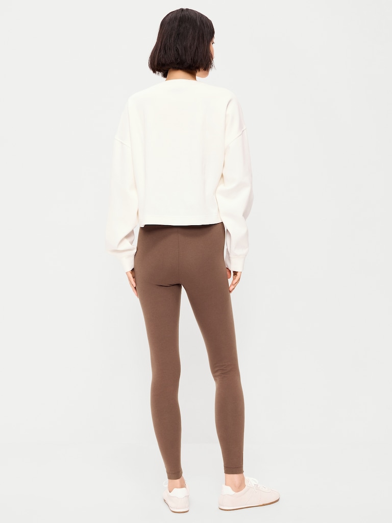 High-Waisted Jersey Fashion Layering Leggings